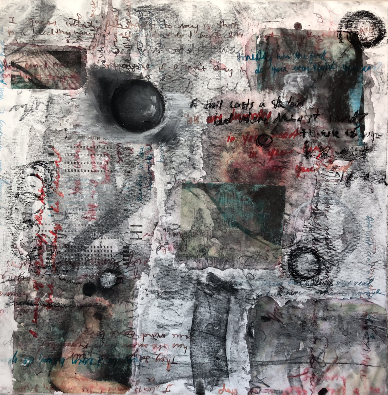 untitled (a ball), Z. LeBrun, painting, 2021